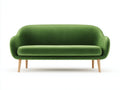 Sofás 2 plazas tapizados de terciopelo 168x82x78 cm - Verde-Natural - Diseño moderno para salón y dormitorio